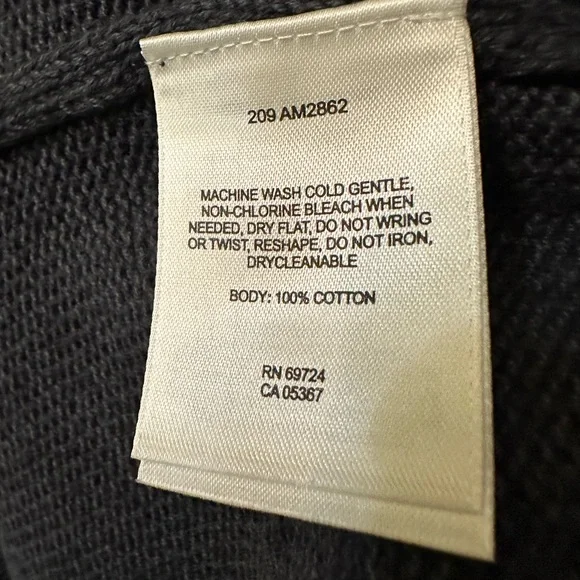 Columbia Mens Size XL Steel Blue & Tan Wide Stripe 1/4 Zip Mock Sweater EUC - Picture 7 of 7